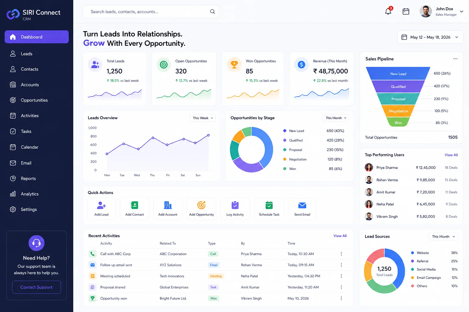 SIRI Connect CRM