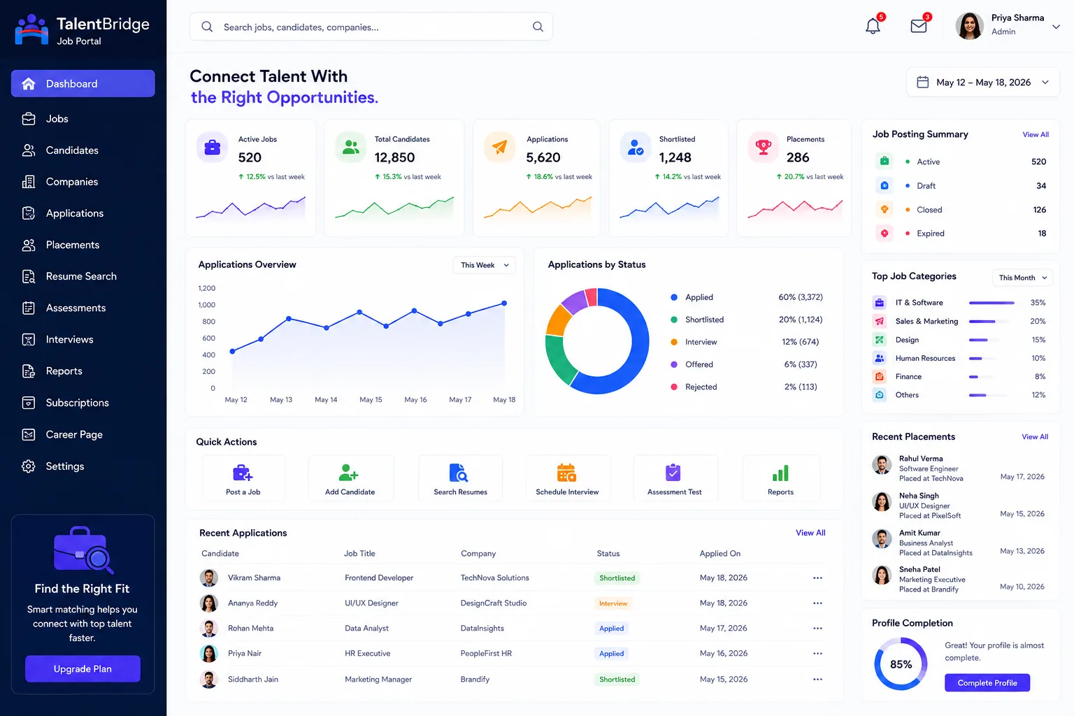 TalentBridge Job Portal